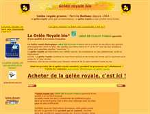 Tablet Screenshot of gelee-royale.fr